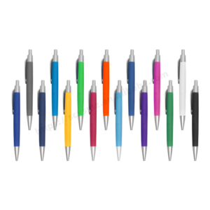 Custom Branded Plastic Rubber Coated Click Hotel Cheap Pen